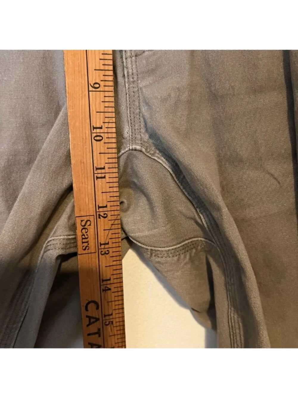 Duluth Cargo Pants Mens 40 x 30 Workwear Tan Flex Fire Hose Zip Pockets Relaxed